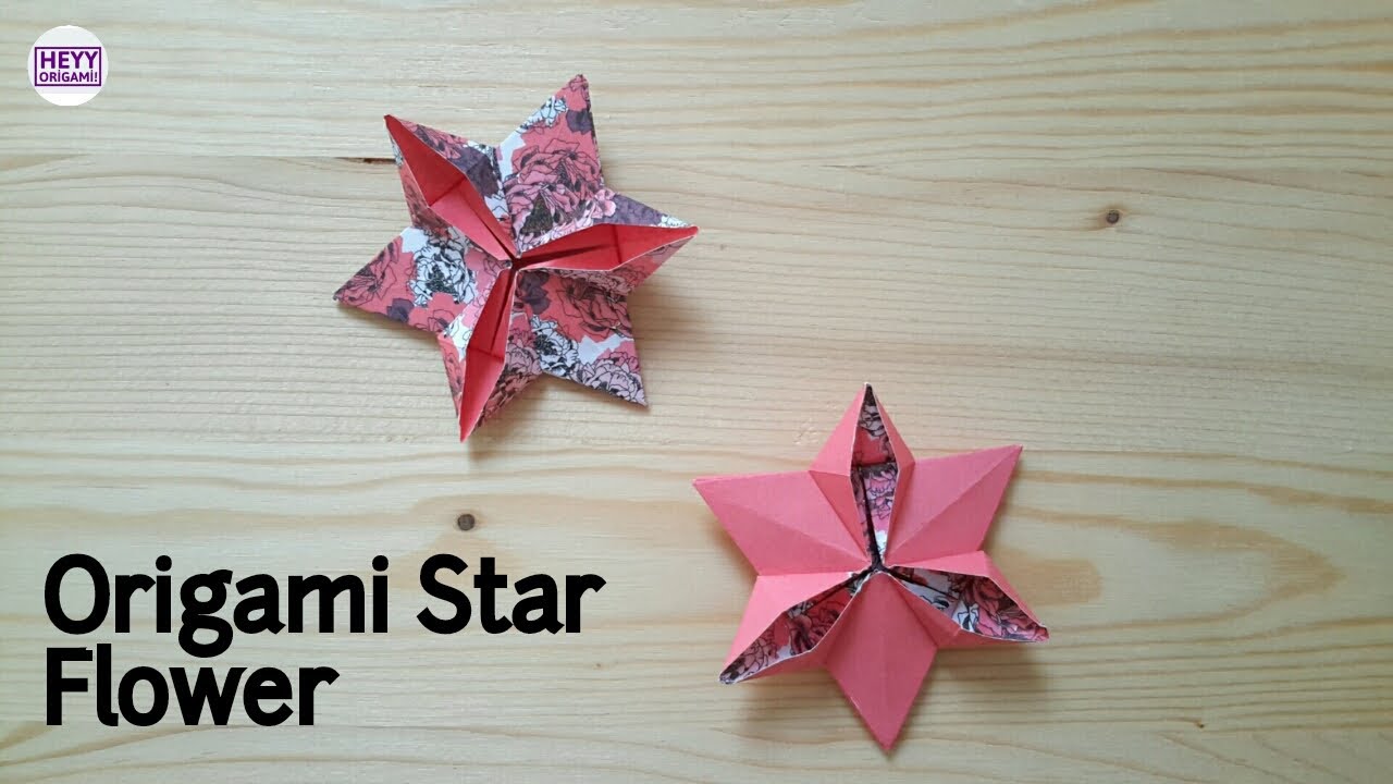 Origami Star Flower Tutorial