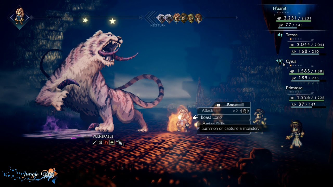 Octopath Traveler - Venomtooth Tiger - Tressa (Chapter 3)