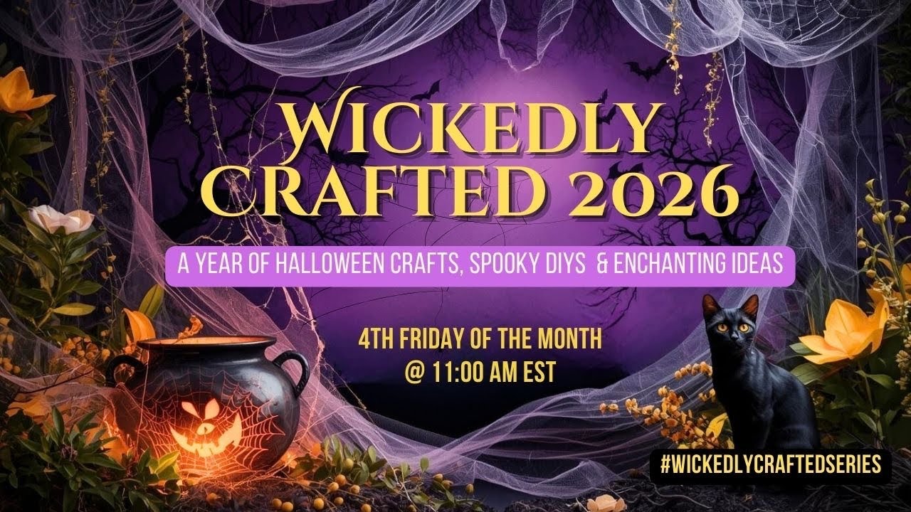 Wickedly Crafted 2026 Ep.1 💜Halloween Card Game Album Tutorial 