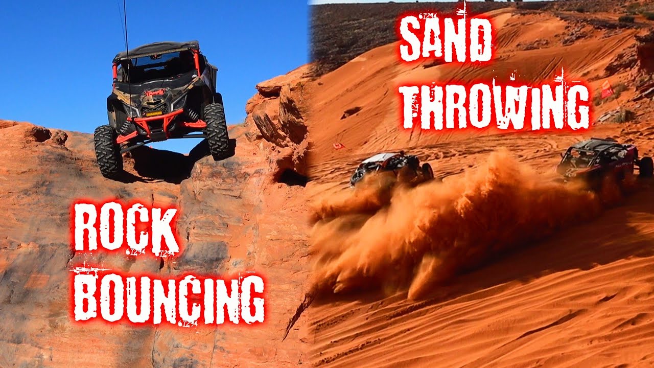 Rock Bouncing and Sand Throwing at Sand Hollow in our Maverick X3
