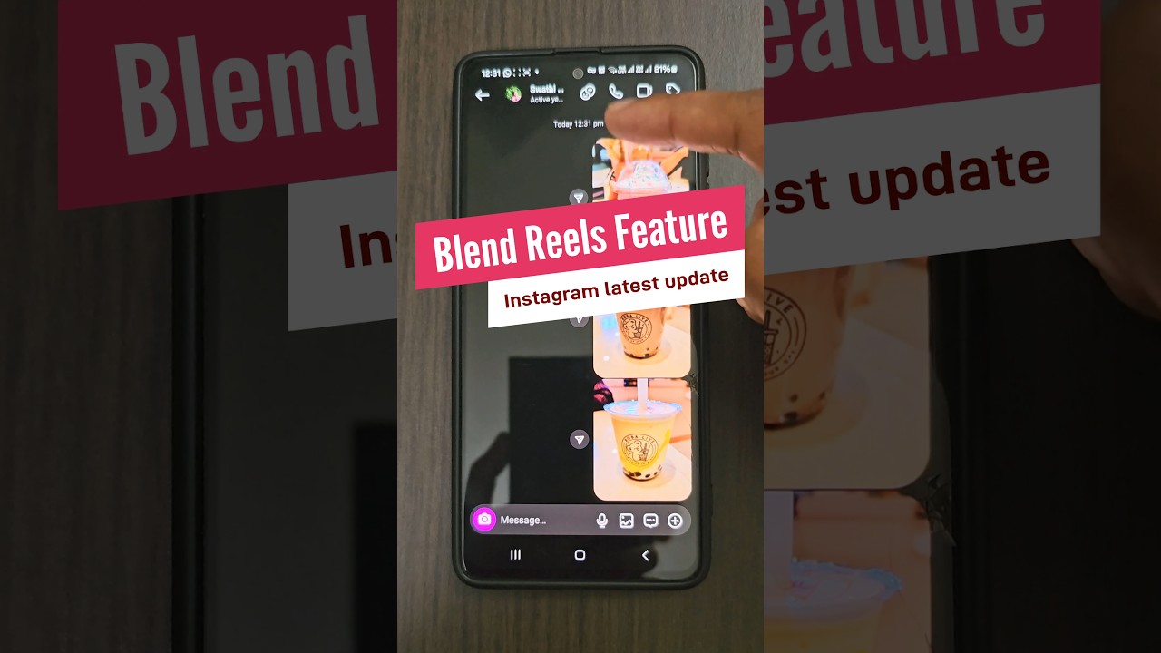 Instagram's new Blend Feature in Chat | Get Reels based on friend's suggestions | Latest Update