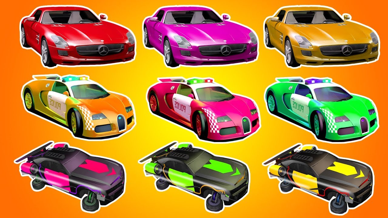 Carros Desenhos animados COMPLETO uma hora. Carrinho de policia desenho. Maquina infantil carros.