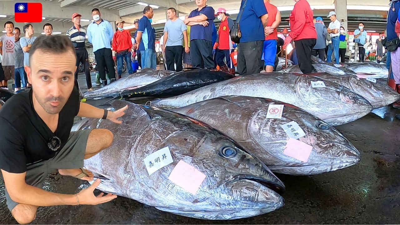 Yeni &Uuml;lke TAYVAN D&uuml;nyanın En B&uuml;y&uuml;k Balık Pazarına Geldim 🇹🇼