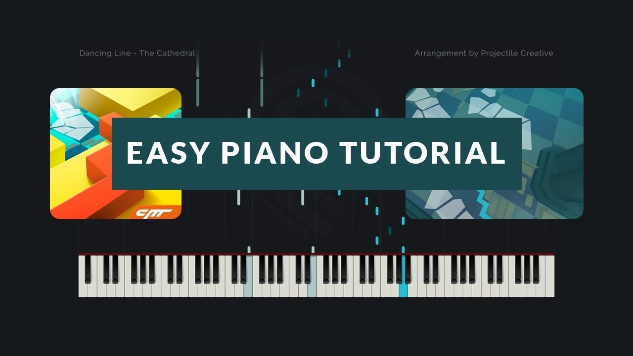 Dancing Line - The Cathedral // Easy Version (Synthesia Tutorial + MIDI)