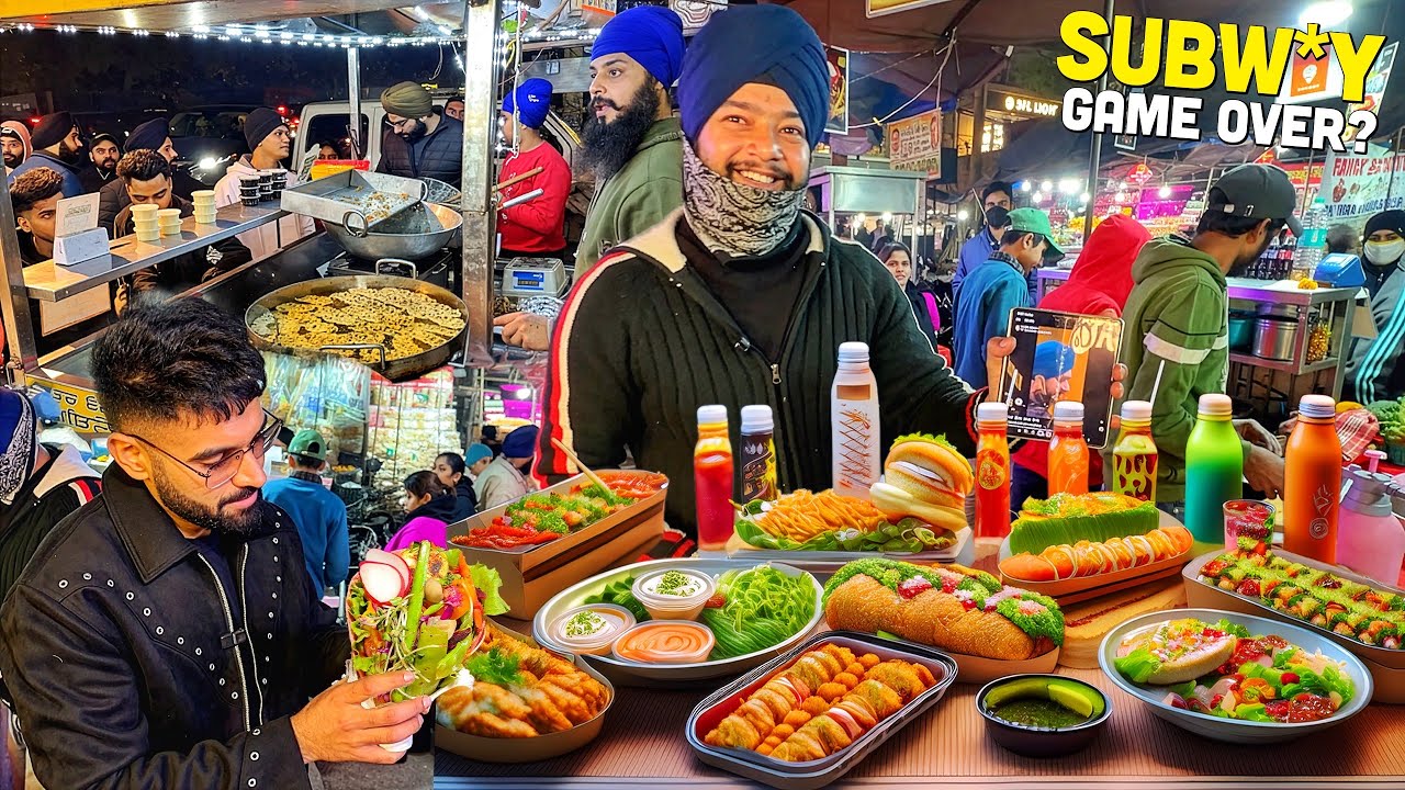 Big Brands फेल 🥵 Delhi Street Food | Sardarji Spicy Avocado Rolls, Edamame Burrito Wraps, Red Pizza