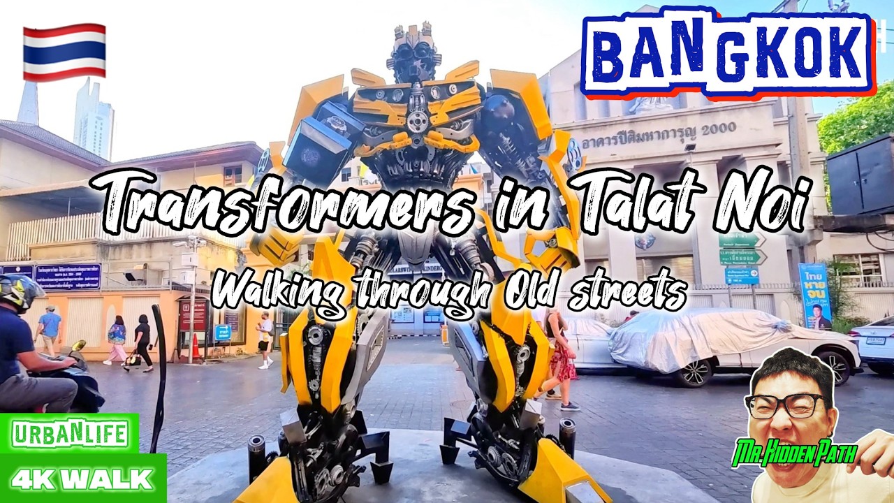 Walking Through Old Streets | Talat Noi, Bangkok 4K 🇹🇭