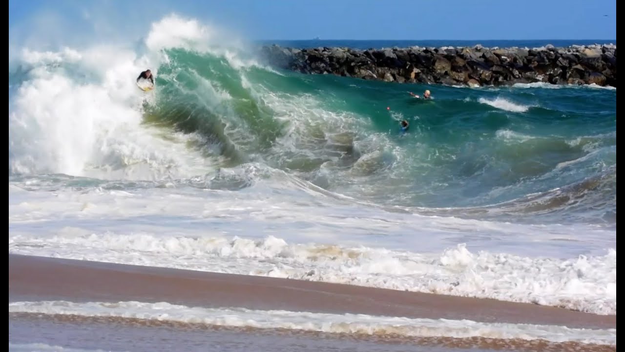Locals Steal the Wedge Blackball Flag in Heavy Surf - The Inertia