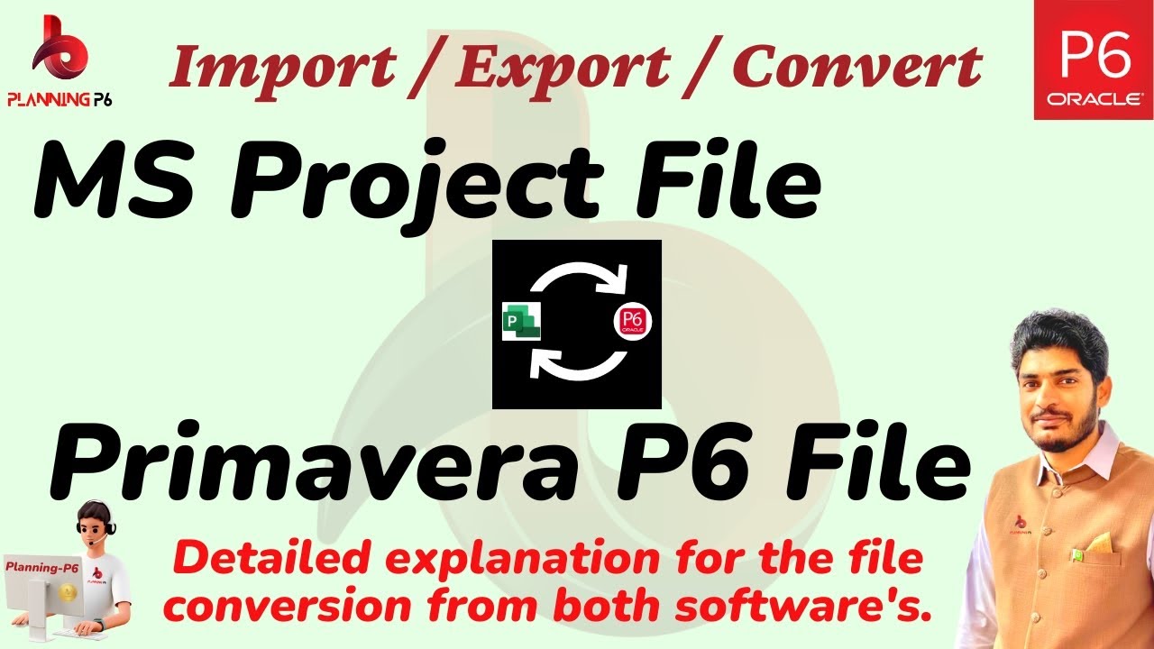 Как конвертировать Microsoft Project в PrimaveraP6 | Конвертировать файлы из PrimaveraP6 в MS Pro...