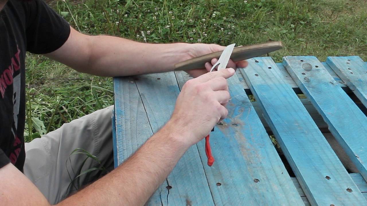 Sharpening With A Scythe Stone: Serrated Knives