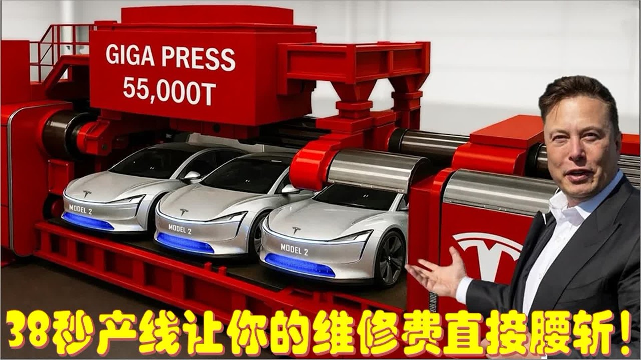 马斯克的“终极武器”不止电池！这条38秒生产线让你维修费直接腰斩