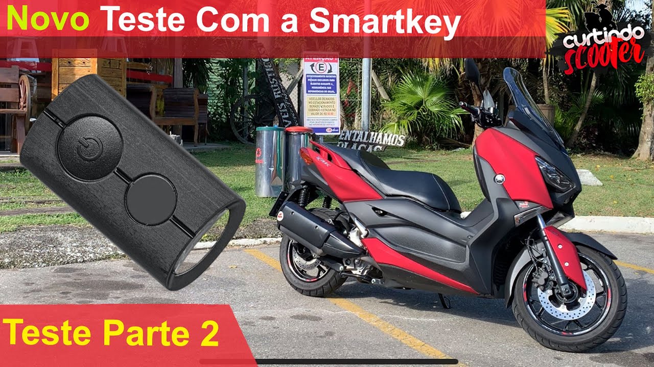 Novo Teste Perdendo a Smartkey da Xmax 250  - Parte 2 - Teste da Chave de Presença da Yamaha.