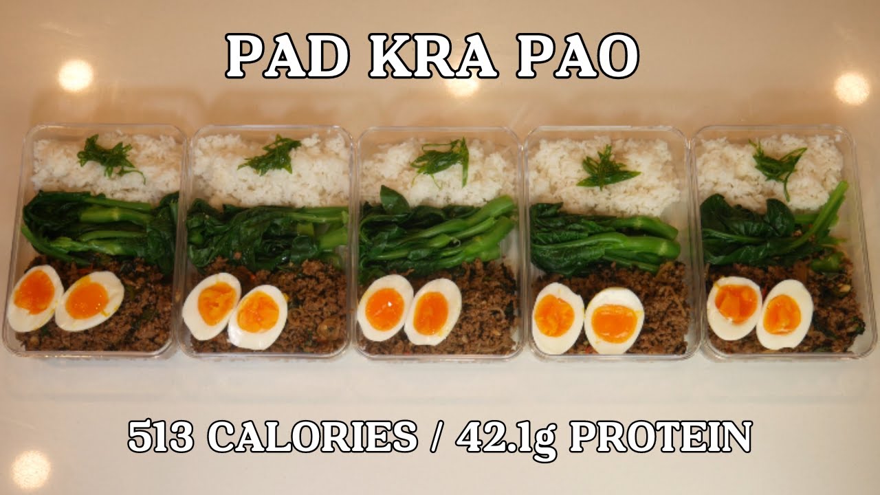Lean Beef Pad Kra Pao Meal Prep (Low Calorie, High-protein)