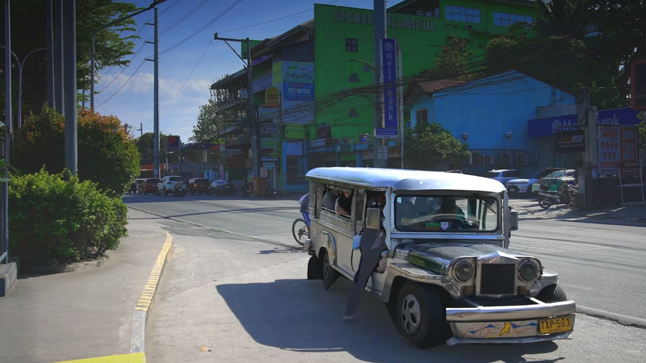 Philippines, front seat jeep ride from SM City San Jose Del Monte to Starmall