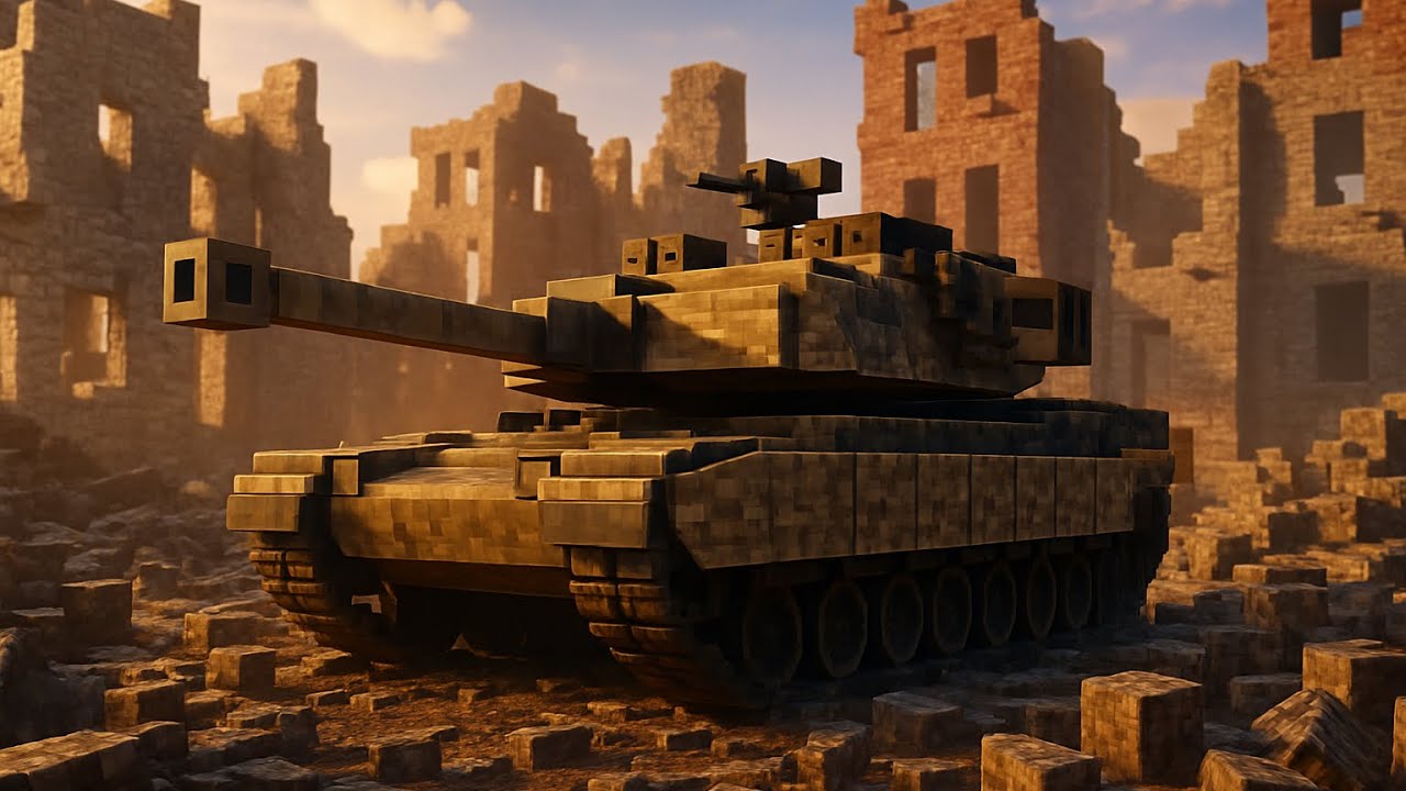Minecraft Panzerkampfwagen Tiger Tutorial | Detaillierter WW2 Panzer Bau!