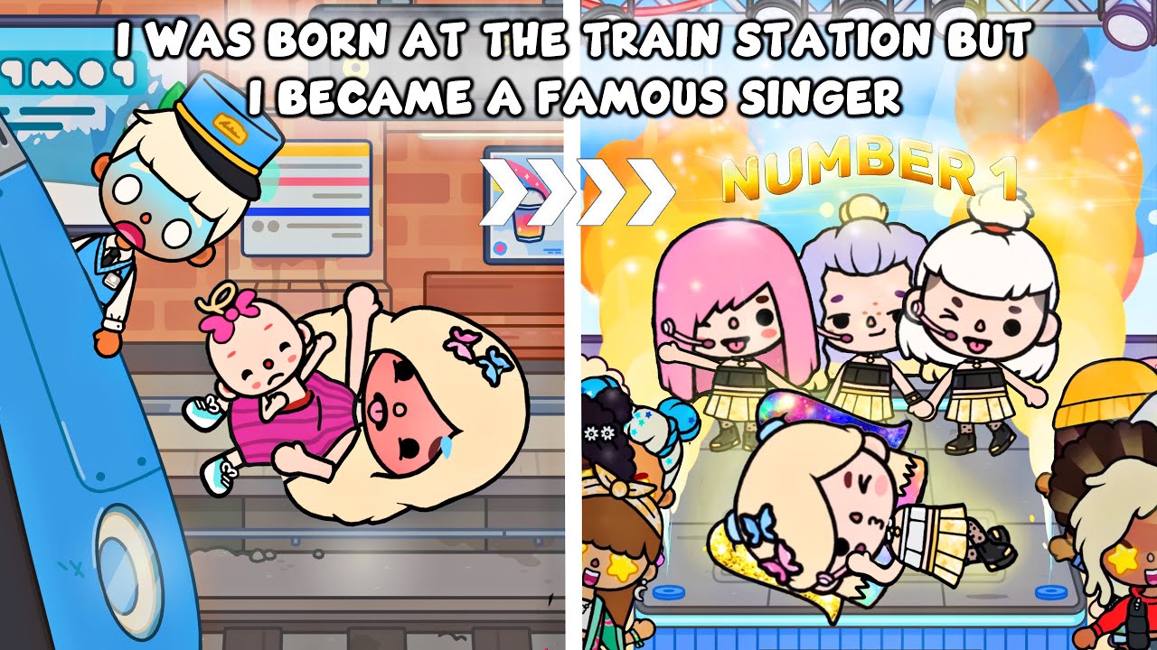 I Was Born At The Train Station, But I Became A Famous Singer | Toca Life Story | Toca Boca