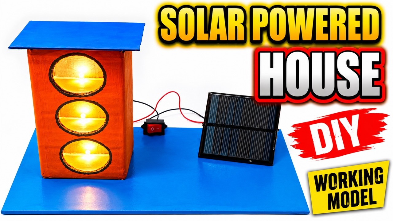 solar powered house working model for science project exhibition 2026 - diy - diypandit | DIY pandit