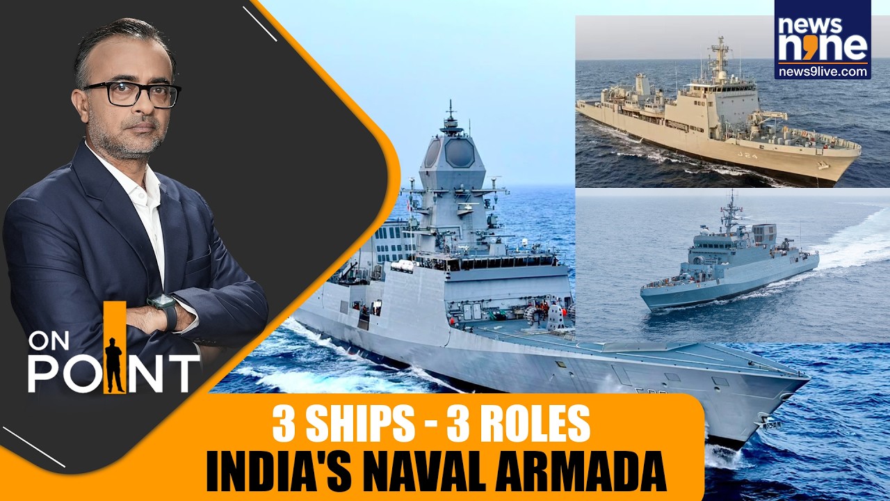 PM Modi Commissions 3 Made-in-India Warships | India's Naval Power Gets a Massive Boost