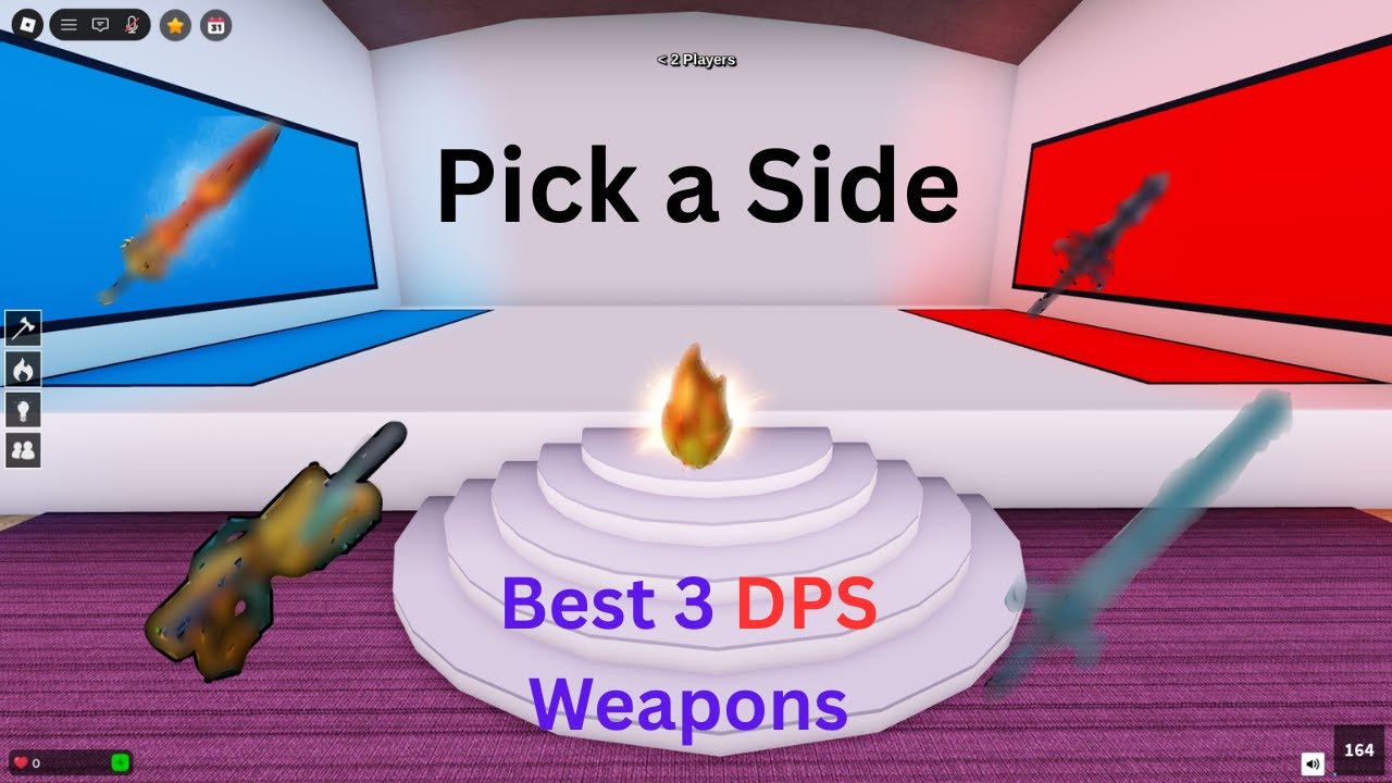 Pick a Side Top 3 DPS Weapons! Roblox