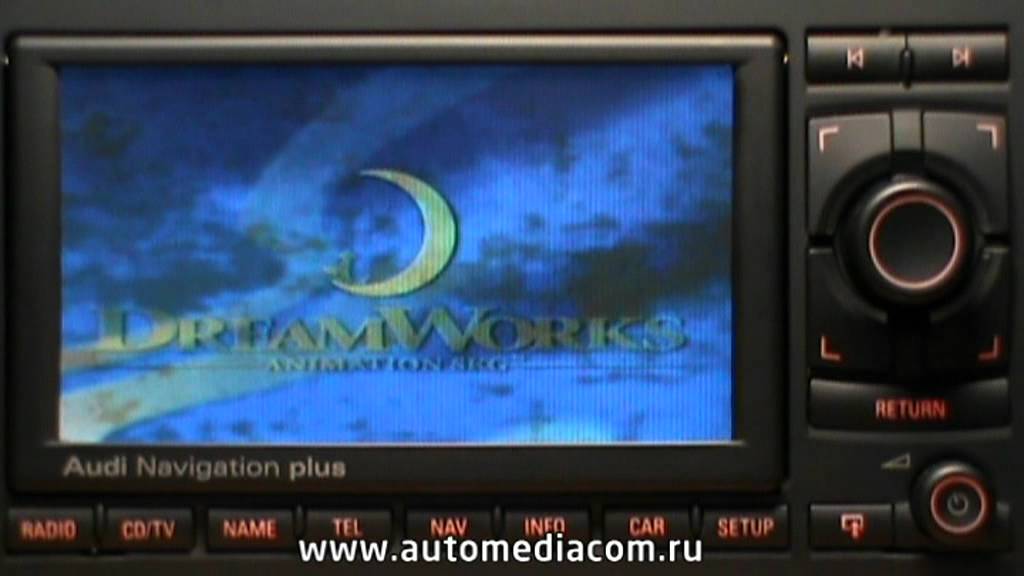 Audi RNS-E + Cityguide, Navitel, Garmin, IGO with touch and DVD player with remote.mpg