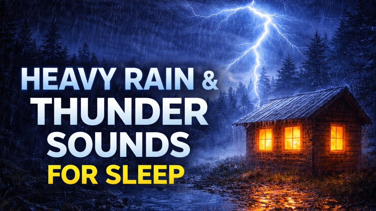 Relaxing Rain Sounds on a Tin Roof | Deep Sleep & Stress Relief || Rain for Sleep