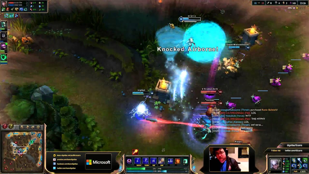 Scarra vs IWDominate - Diana vs Fizz mid &laquo;MANIAC&raquo; (Challenger l)