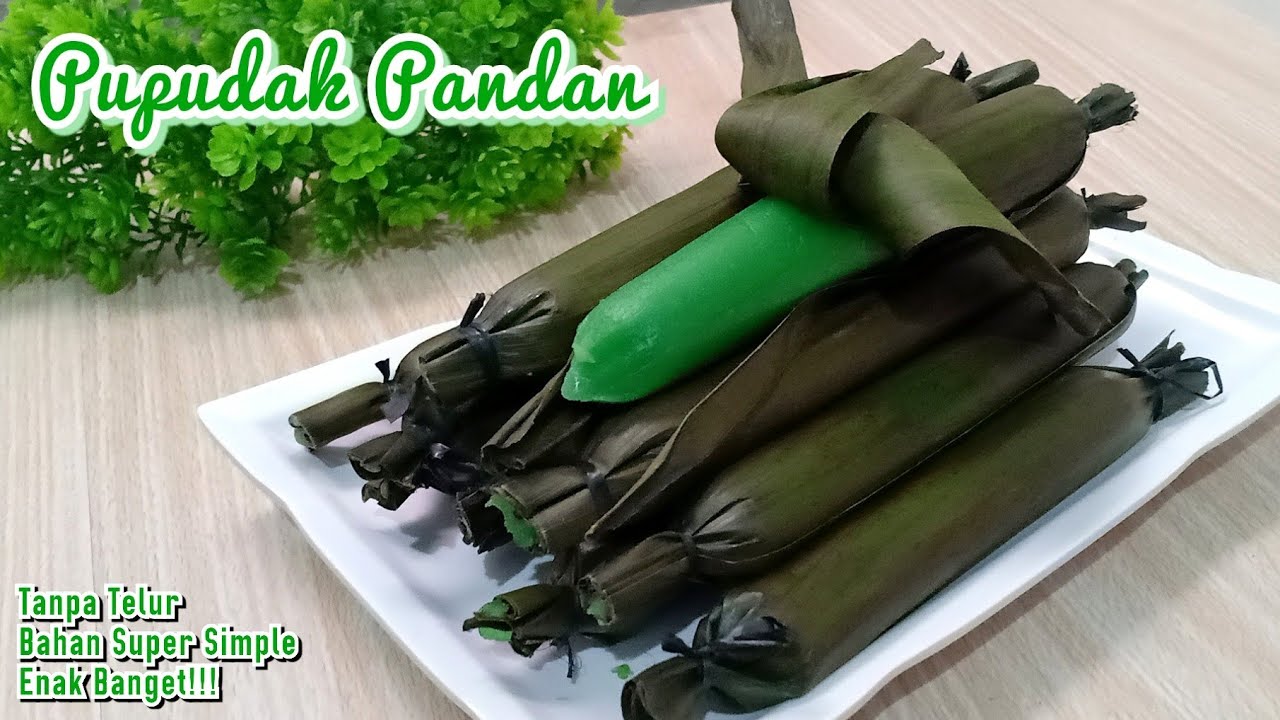 CARA MEMBUAT PUPUDAK PANDAN SUPER SIMPLE DAN ENAK | JAJANAN TRADISIONAL
