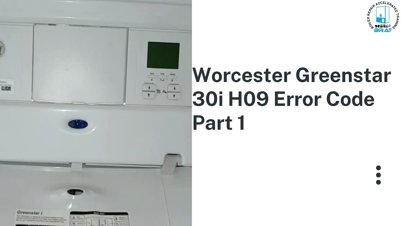Worcester Greenstar 30i H09 Код ошибки Часть 1