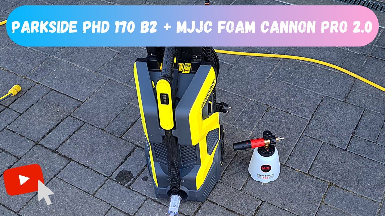 A megfizethető Lidl magasnyomású mosó: Parkside PHD 170 B2 teszt, MJJC Foam Cannon Pro habosítóval