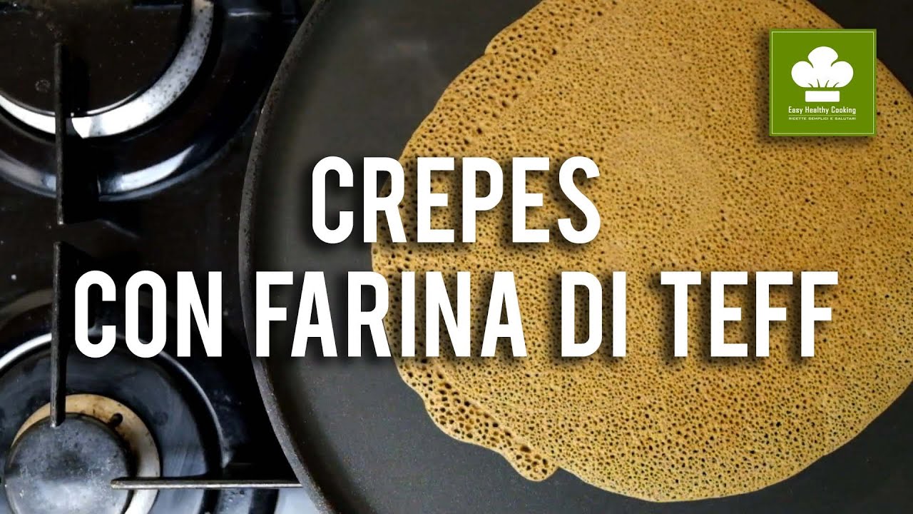 Crepes con farina di teff | Ricetta | Senza glutine e lattosio
