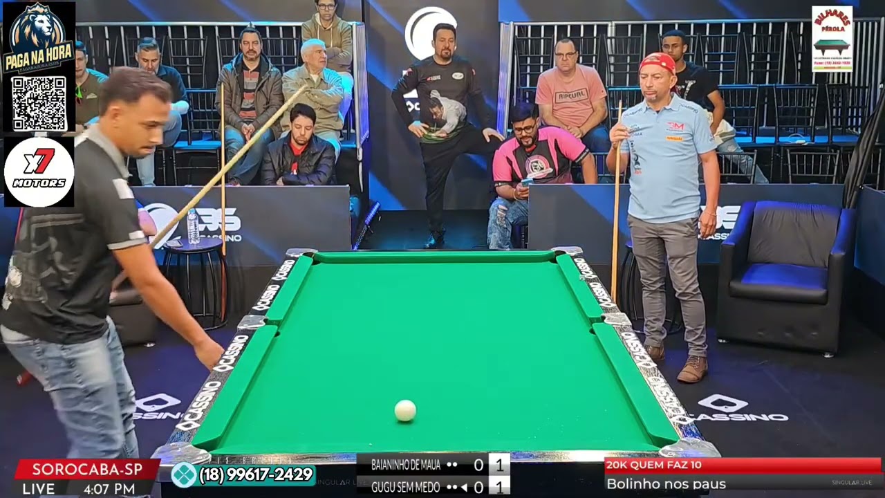 🔥 JOGO ABSURDO DE 20 MIL REAIS! BAIANINHO DE MAU&Aacute; 🆚 GUGU SEM MEDO &mdash; SINUCA EM N&Iacute;VEL M&Aacute;XIMO 😱🎱