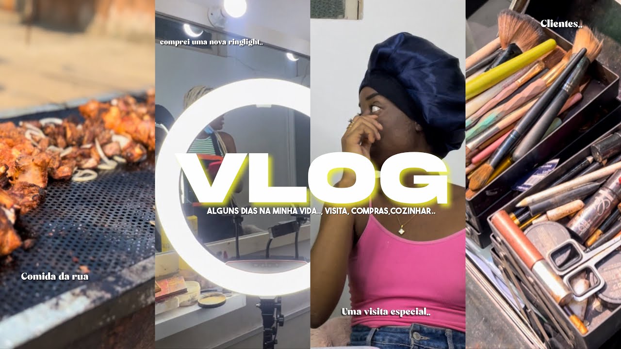 VLOG: Alguns dias na minha vida, visitas, trabalho, compras, cozinhar.. #Luanda #angola