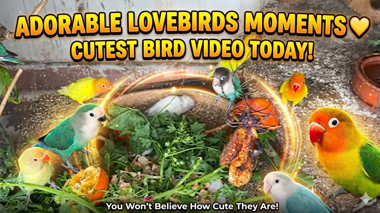 Adorable Lovebirds Moments ❤️ | Cutest Bird Video You’ll See Today!