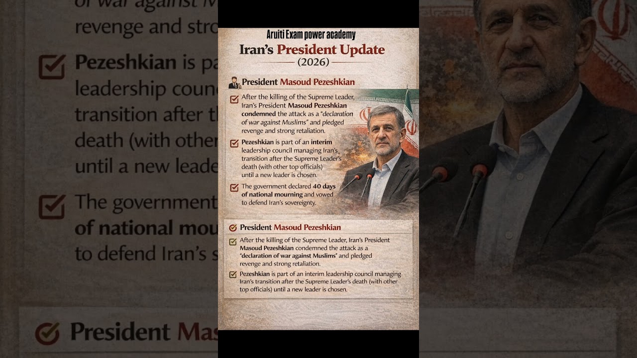 📍 Iran Crisis 2026 &ndash;🇮🇷Iran&rsquo;s new President Masoud Pezeshkian#IranCrisis2026 #MasoudPezeshkian