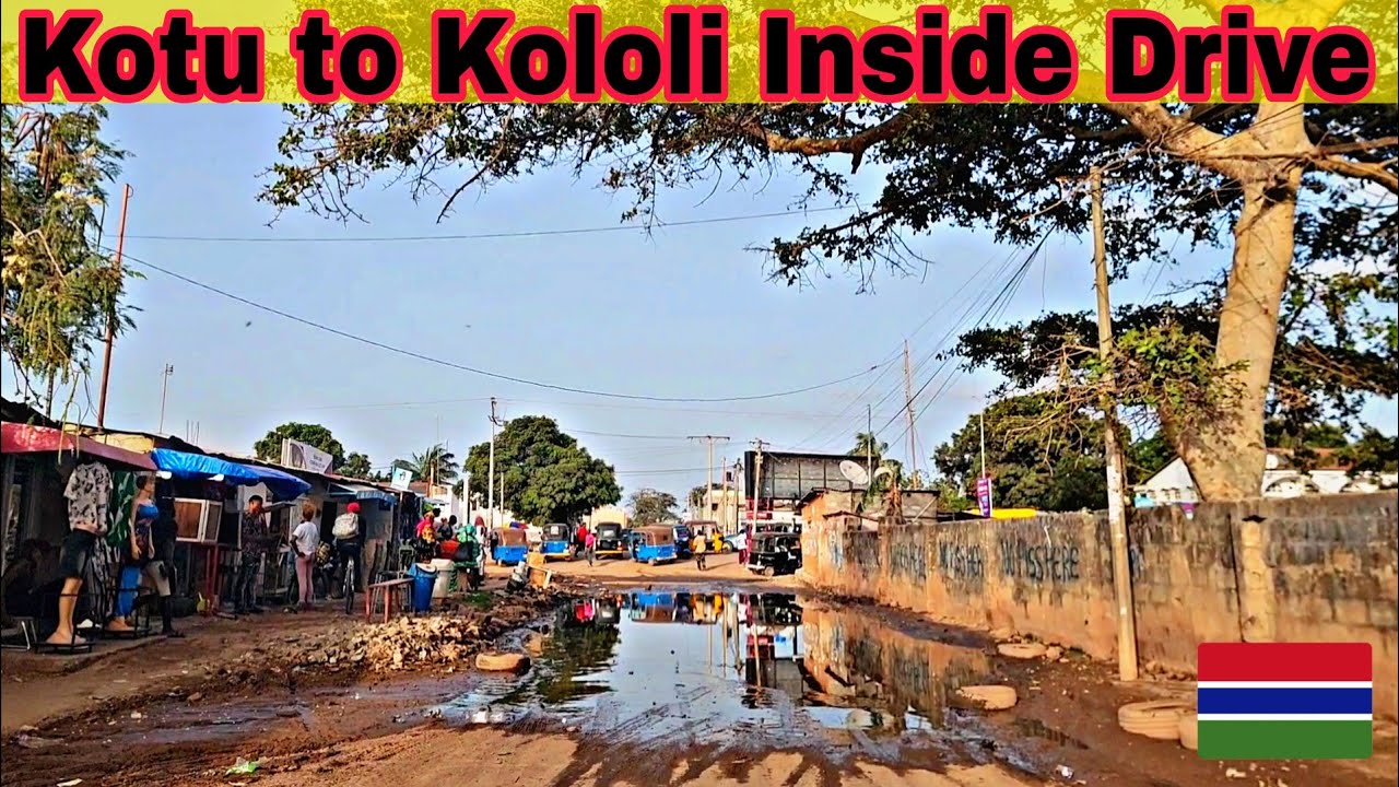Kotu to Kololi Inside Drive | Street Conditions After Rain | Gambia City Tour 2025 Africa 