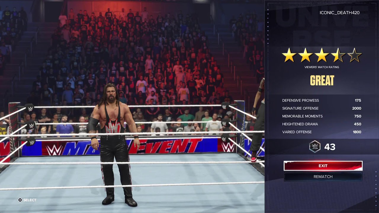 WWE DEATHDEALER UNIVERSE MODE:Ep:227 MAINEVENT 3RD WEEK OF MARCH - 4 NIGHTS UNTIL WWE BADBLOOD