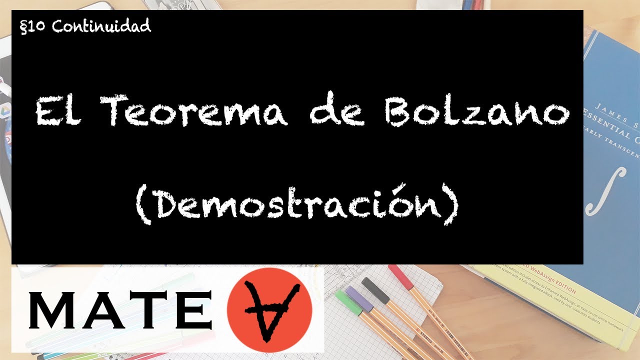 El teorema de Bolzano (Demostración)