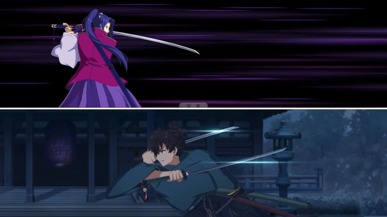 【FGO】Tsubame Gaeshi Duel - Sasaki Kojirou vs Miyamoto Iori