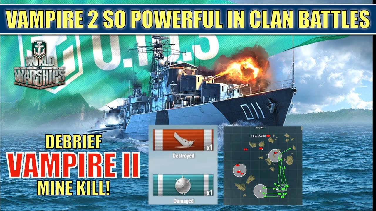 Destroyer Vampire 2 So powerful with a mine kill in clan battles 