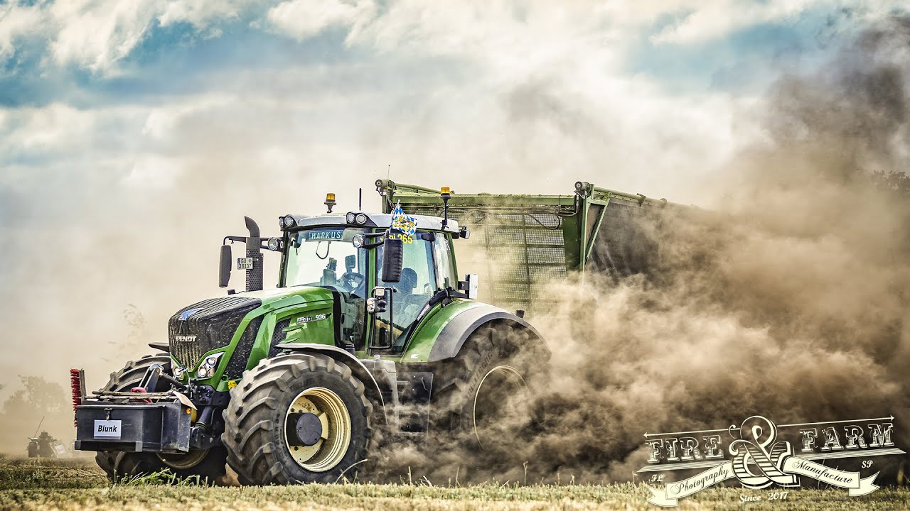 STAUBEXPLOSION mit 870 PS | BLUNK Lohnunternehmen | GPS Ernte | John Deere 9800i  | Fendt Vario 936