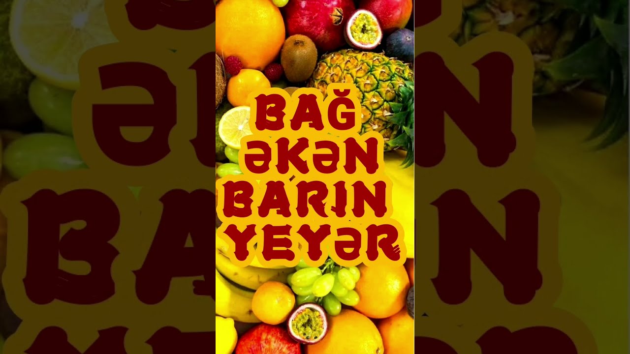 Bağ əkən barın yeyər