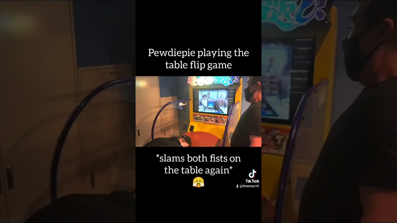 Pewdiepie Playing the Table Flip Game