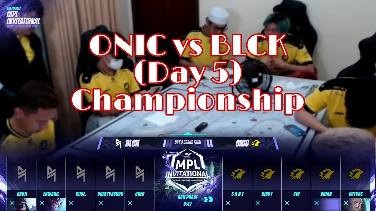 ONE Esports [MPLI] Day 5 Finals - ONIC vs BLCK Championship (RECORDED)
