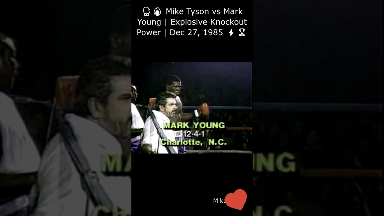 🥊🔥 Mike Tyson vs Mark Young | Explosive Knockout Power | Dec 27, 1985 ⚡🏆 