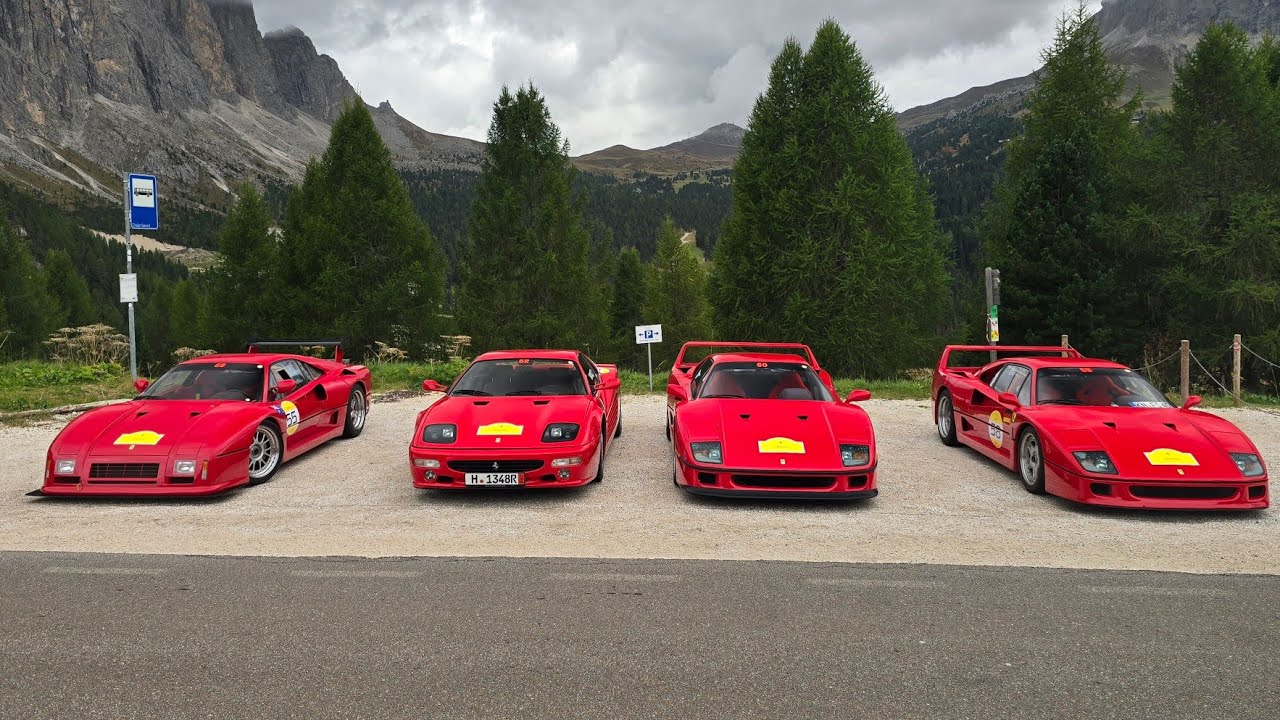 Ferrari Cavalcade Classiche 2025 Dolomites - Scenic Roads & Legendary Cars! 