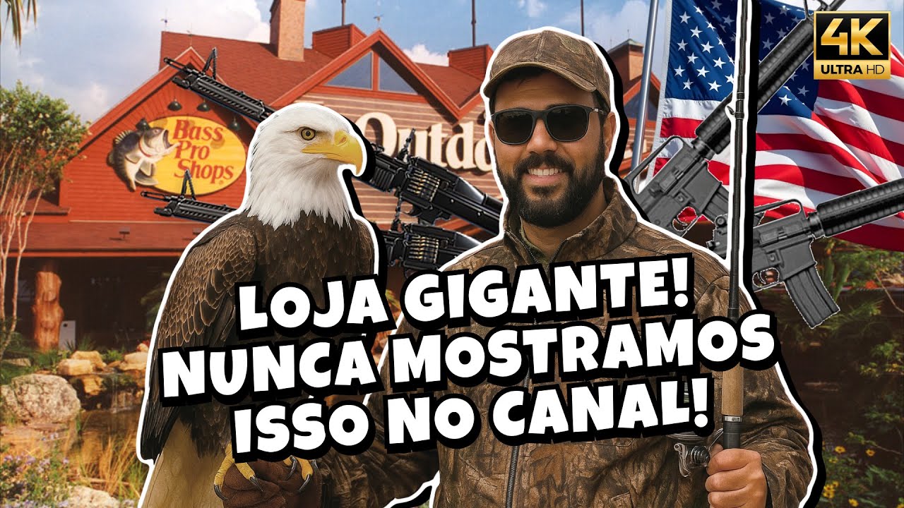LOJA BASS PRO SHOPS - A MAIOR LOJA DE MATERIAL ESPORTIVO DE ORLANDO