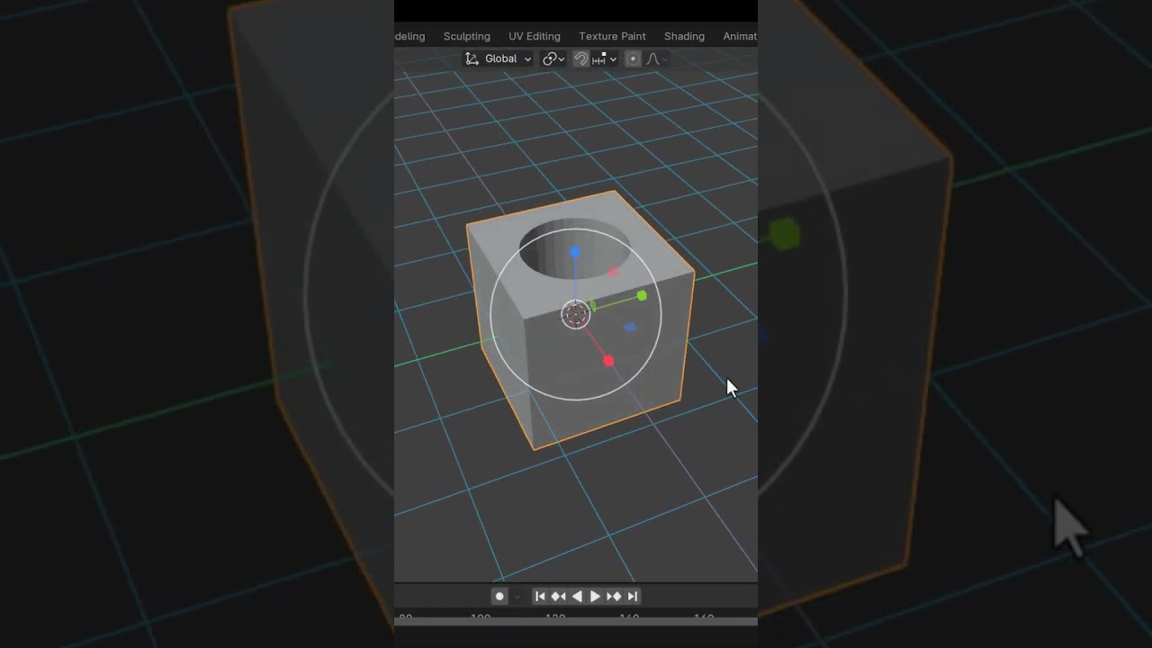 Blender Boolean modifier tutorial #blender #tutorial#3d #blender3d #blendertutorial#3dmodeling #tips