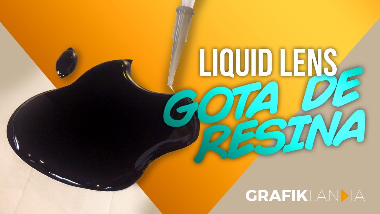 Como hacer adhesivos en Gota de Resina | Liquid Lens