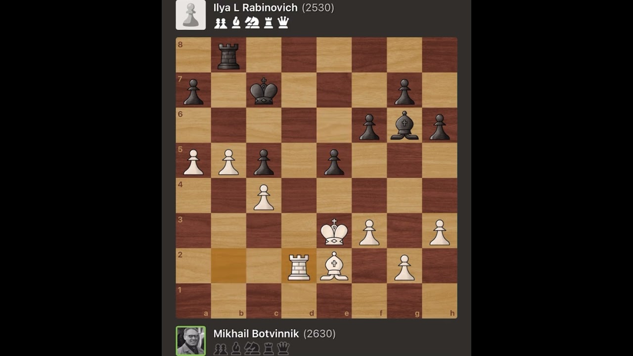 Mikhail Botvinnik vs Ilya Rabinovich | Tournament - Leningrad, 1934