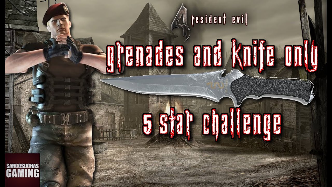 RE4 PS4 Mercenaries - Grenades & Knife Only Challenge