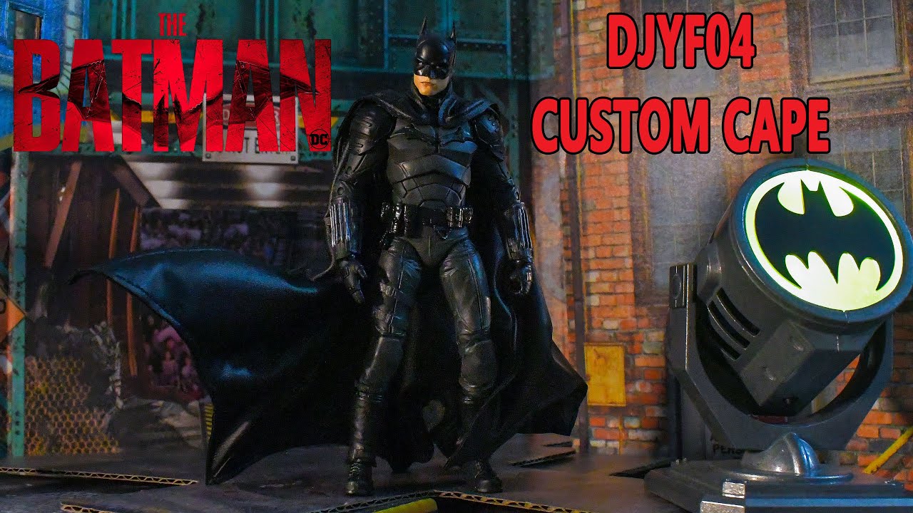 DC McFarlane Toys The Batman custom cape (DJF04) review and tutorial